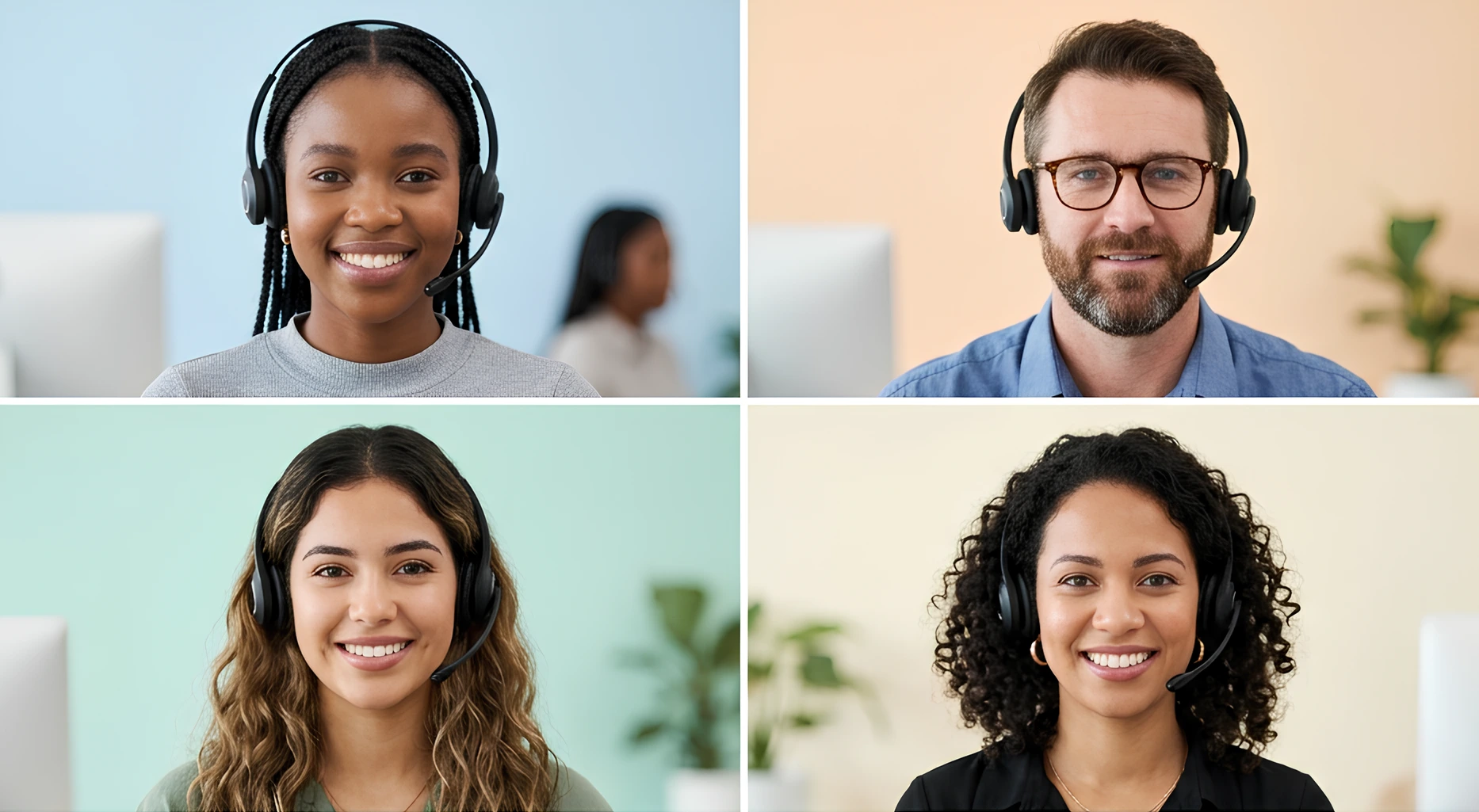 Operatori del contact center MacMark al lavoro